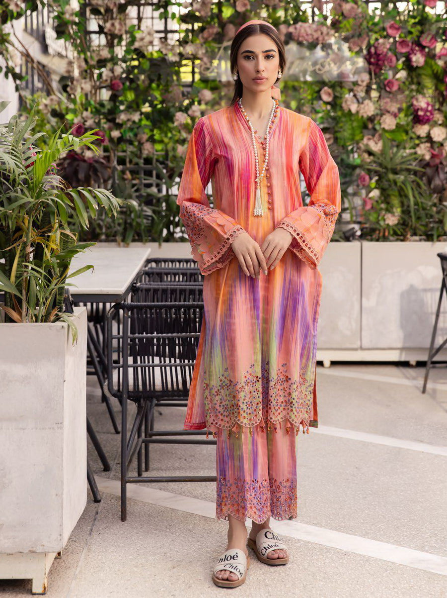 NUREH Ballerina Embroidered Chikankari Lawn Unstitched 2 Piece NU2-95