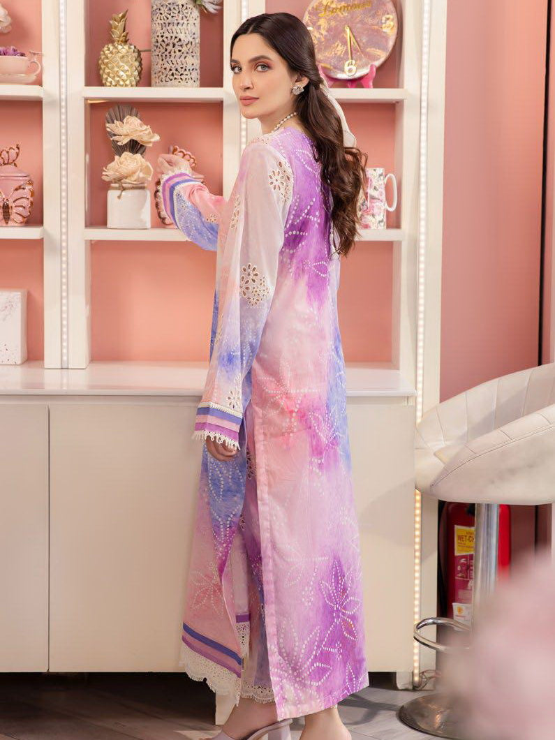 NUREH Ballerina Embroidered Chikankari Lawn Unstitched 2 Piece NU2-99