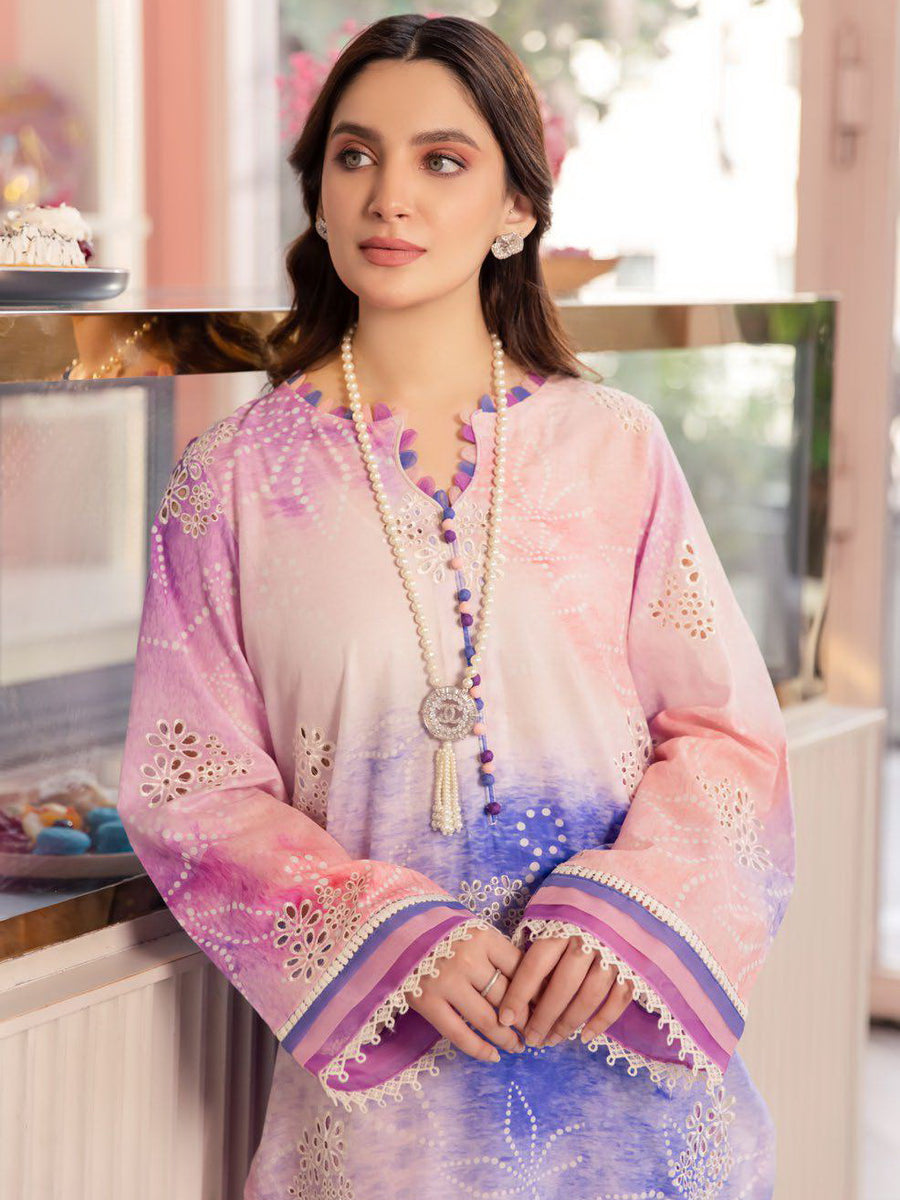 NUREH Ballerina Embroidered Chikankari Lawn Unstitched 2 Piece NU2-99