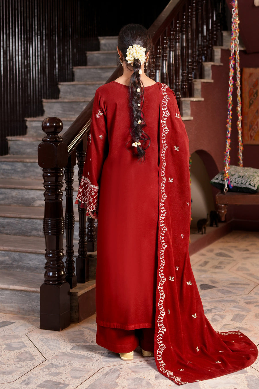 Narmin NAQSH Embroidered Peach Unstitched 3Pc Suit NUWPDE263016