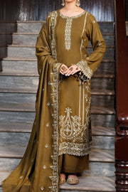 Narmin NAQSH Embroidered Peach Unstitched 3Pc Suit NUWPDE263019