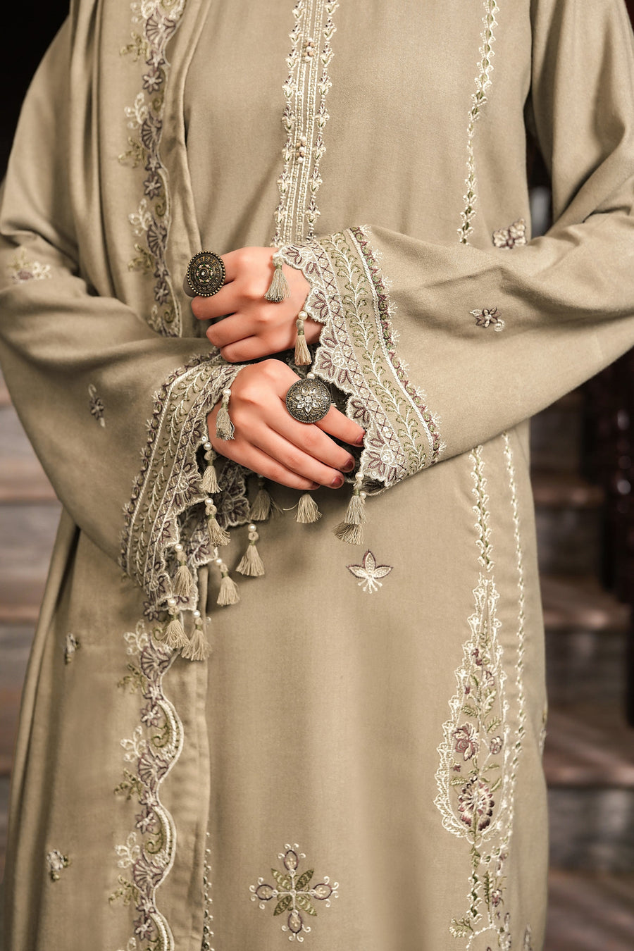 Narmin NAQSH Embroidered Peach Unstitched 3Pc Suit NUWPDE263021
