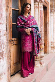 NUREH Maya Embroidered Linen Unstitched 3Pc Suit NW-100