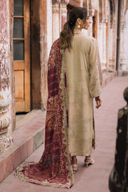 NUREH Maya Embroidered Linen Unstitched 3Pc Suit NW-101