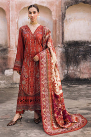 NUREH Maya Embroidered Linen Unstitched 3Pc Suit NW-105