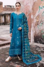 NUREH Maya Embroidered Linen Unstitched 3Pc Suit NW-106