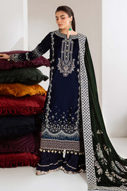 NUREH Maya Embroidered Velvet Unstitched 3Pc Suit NW-109