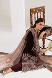 NUREH Maya Embroidered Velvet Unstitched 3Pc Suit NW-110