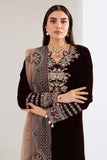 NUREH Maya Embroidered Velvet Unstitched 3Pc Suit NW-110