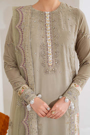 NUREH Maya Embroidered Velvet Unstitched 3Pc Suit NW-111