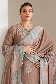 NUREH Maya Embroidered Velvet Unstitched 3Pc Suit NW-112