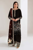 NUREH Maya Embroidered Velvet Unstitched 3Pc Suit NW-113