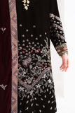 NUREH Maya Embroidered Velvet Unstitched 3Pc Suit NW-113