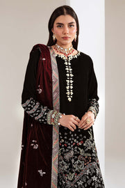 NUREH Maya Embroidered Velvet Unstitched 3Pc Suit NW-113