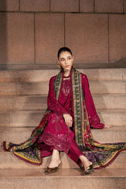 NUREH Maya Embroidered Linen Unstitched 3Pc Suit NW-130