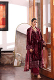 Noor by Saadia Asad Suzaankari Embroidered Velvet Unstitched 3Pc Suit D-10 QAIS