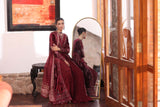 Noor by Saadia Asad Suzaankari Embroidered Velvet Unstitched 3Pc Suit D-10 QAIS