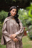 Noor by Saadia Asad Suzaankari Embroidered Khaddar Unstitched 3Pc Suit D-02 Harud