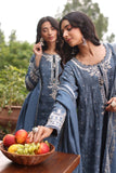 Noor by Saadia Asad Suzaankari Embroidered Linen Unstitched 3Pc Suit D-03 Zuva