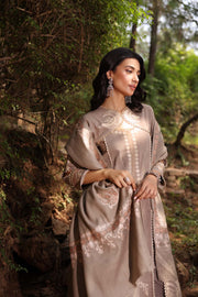 Noor by Saadia Asad Suzaankari Embroidered Khaddar Unstitched 3Pc Suit D-07 Zeenaz
