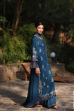 Noor by Saadia Asad Suzaankari Embroidered Linen Unstitched 3Pc Suit D-08 Nayul