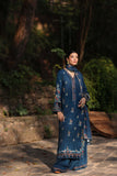 Noor by Saadia Asad Suzaankari Embroidered Linen Unstitched 3Pc Suit D-08 Nayul