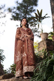 Noor by Saadia Asad Suzaankari Embroidered Linen Unstitched 3Pc Suit D-09 Doon