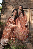 Noor by Saadia Asad Suzaankari Embroidered Linen Unstitched 3Pc Suit D-09 Doon