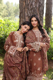 Noor by Saadia Asad Suzaankari Embroidered Linen Unstitched 3Pc Suit D-09 Doon