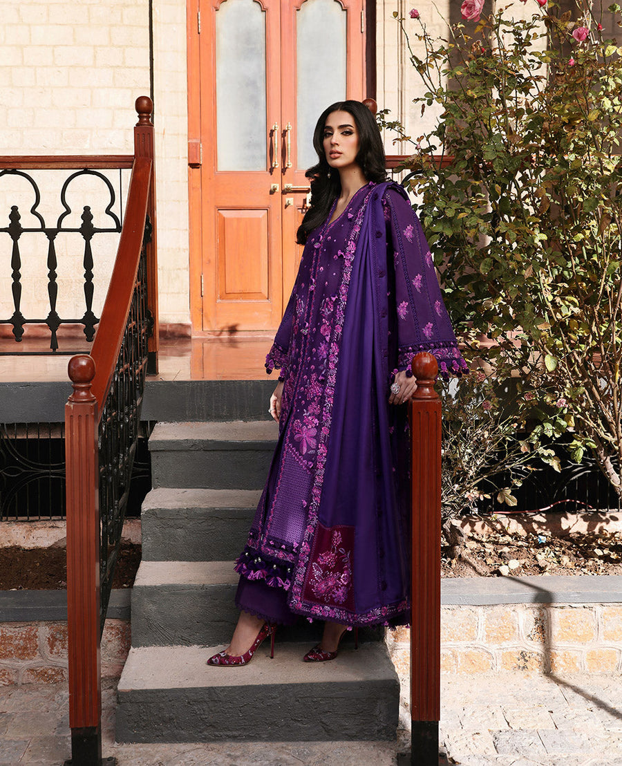 Noemie by Republic Womenswear Unstitched Khaddar 3Pc Suit NWU23-D1-B