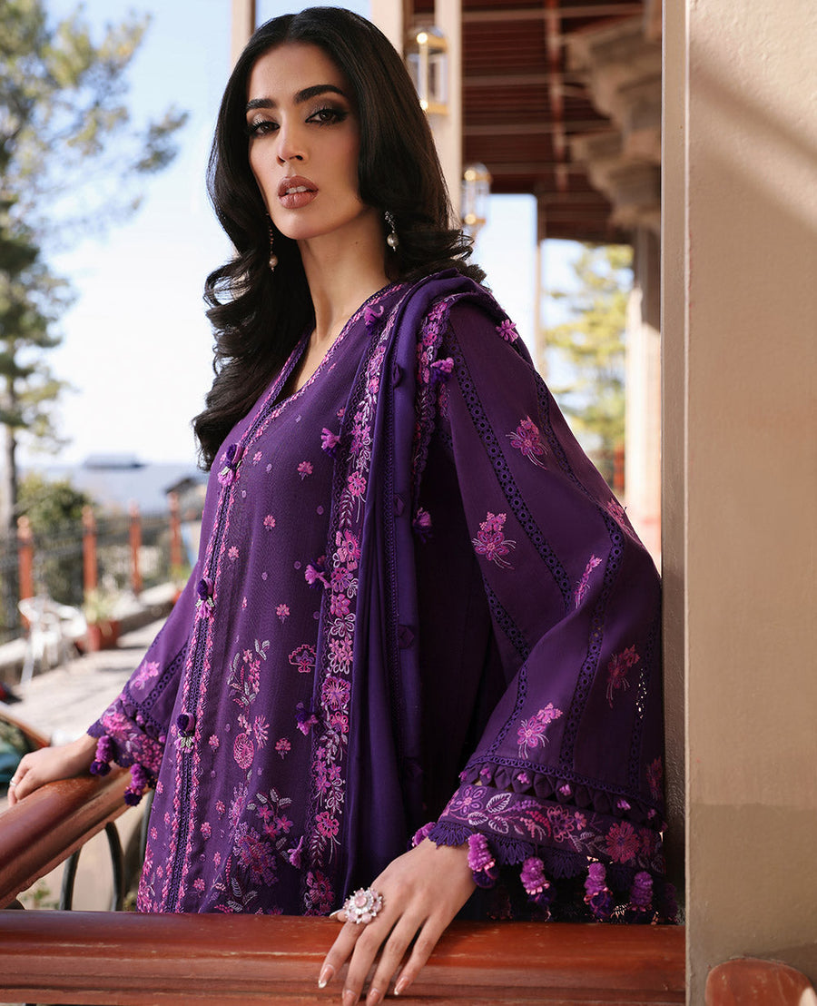 Noemie by Republic Womenswear Unstitched Khaddar 3Pc Suit NWU23-D1-B