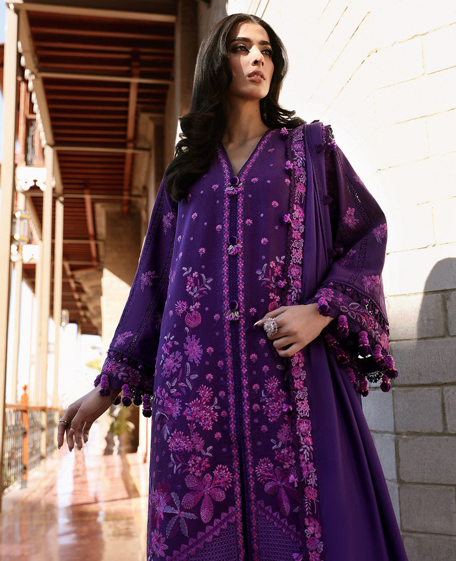 Noemie by Republic Womenswear Unstitched Khaddar 3Pc Suit NWU23-D1-B