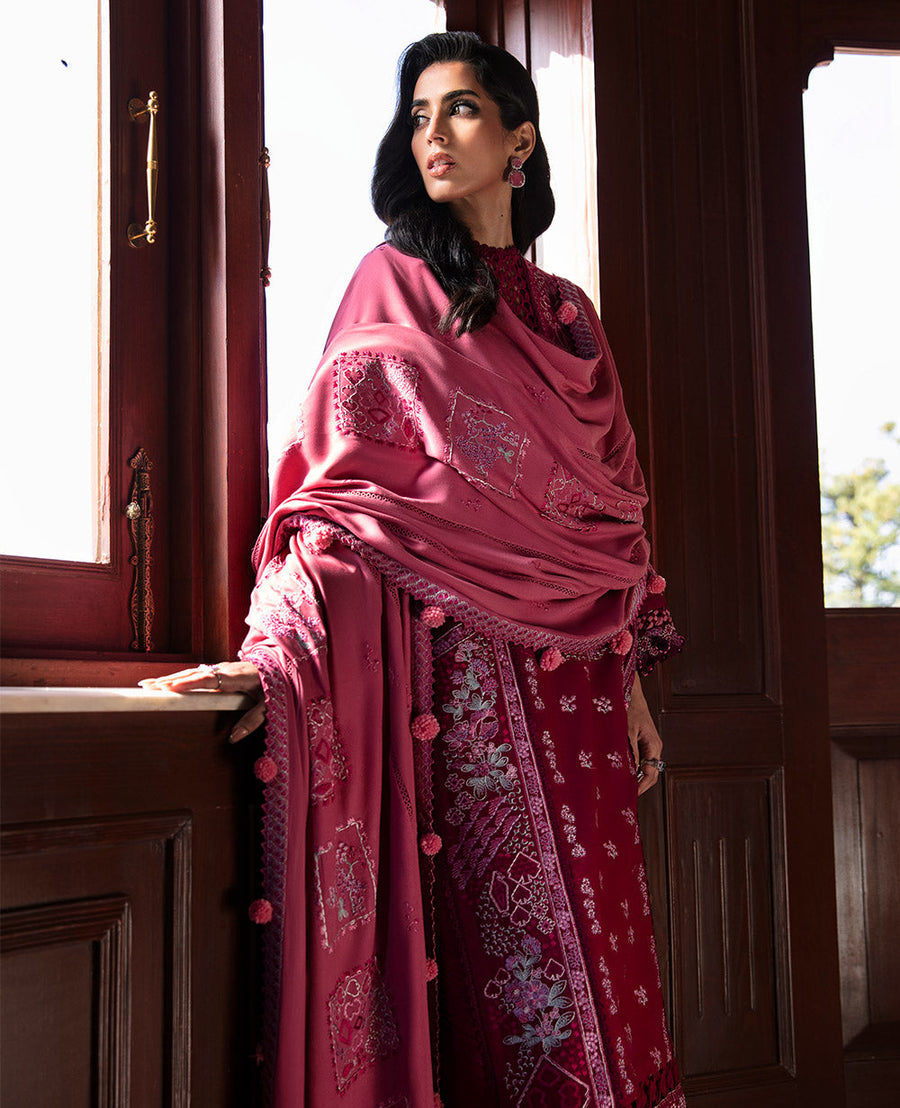 Noemie by Republic Womenswear Unstitched Khaddar 3Pc Suit NWU23-D4-A