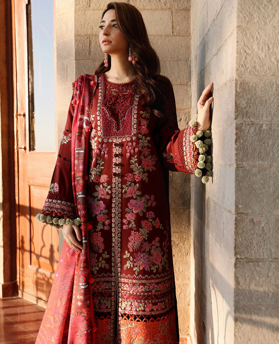 Noemie by Republic Womenswear Unstitched Karandi 3Pc Suit NWU23-D7-B