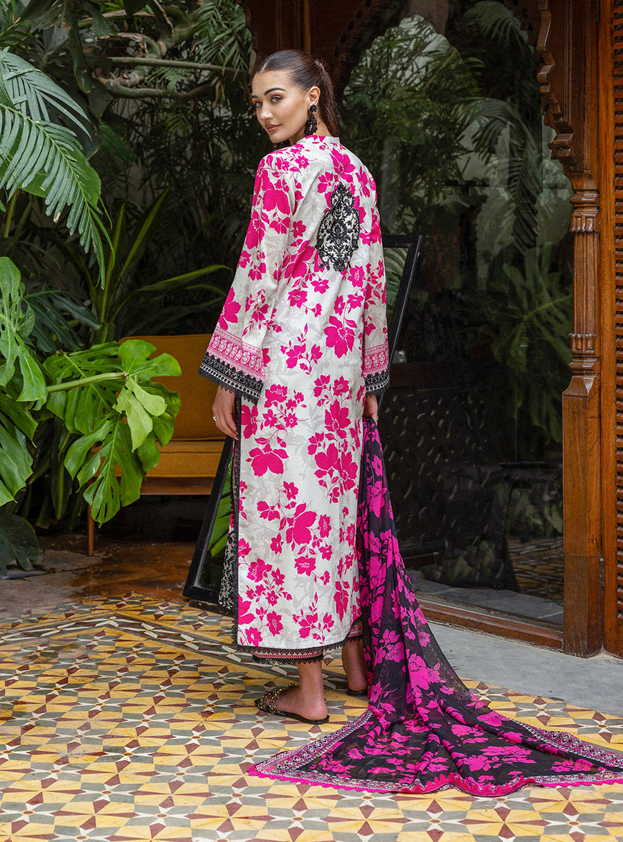 Zainab Chottani Tahra Embroidered Lawn Unstitched 3Pc Suit D-05 NYSA