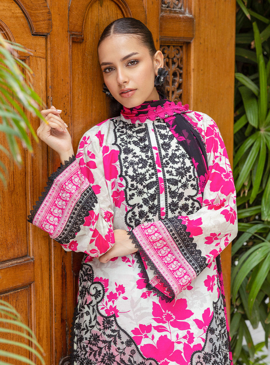 Zainab Chottani Tahra Embroidered Lawn Unstitched 3Pc Suit D-05 NYSA