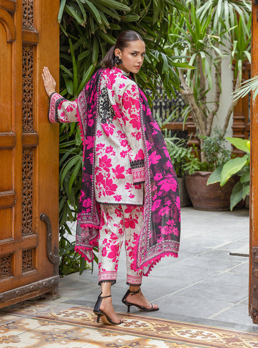 Zainab Chottani Tahra Embroidered Lawn Unstitched 3Pc Suit D-05 NYSA