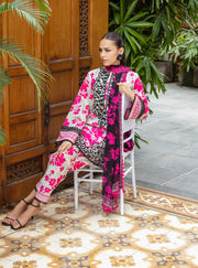 Zainab Chottani Tahra Embroidered Lawn Unstitched 3Pc Suit D-05 NYSA