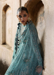 Hussain Rehar Massarat Embroidered Net Unstitched 3Pc Suit - Nagma