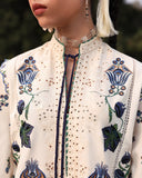 Jugnu Lahore Womenswear Embroidered Khaddar Unstitched 3Pc Suit - NAHRO