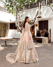 Nira by Faiza Saqlain Embroidered Net Unstitched 3Pc Suit - NAIZA