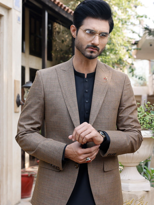 Narkin's Rang-e-Mehfil All Season Men's Unstitched 3Pc Suiting D-04