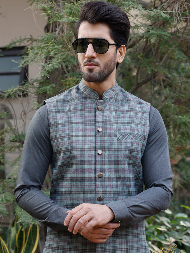 Narkin's Rang-e-Mehfil All Season Men's Unstitched 3Pc Suiting D-07