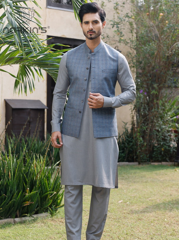 Narkin's Rang-e-Mehfil All Season Men's Unstitched 3Pc Suiting D-10
