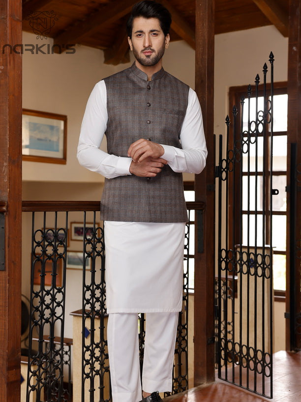 Narkin's Rang-e-Mehfil All Season Men's Unstitched 3Pc Suiting D-12
