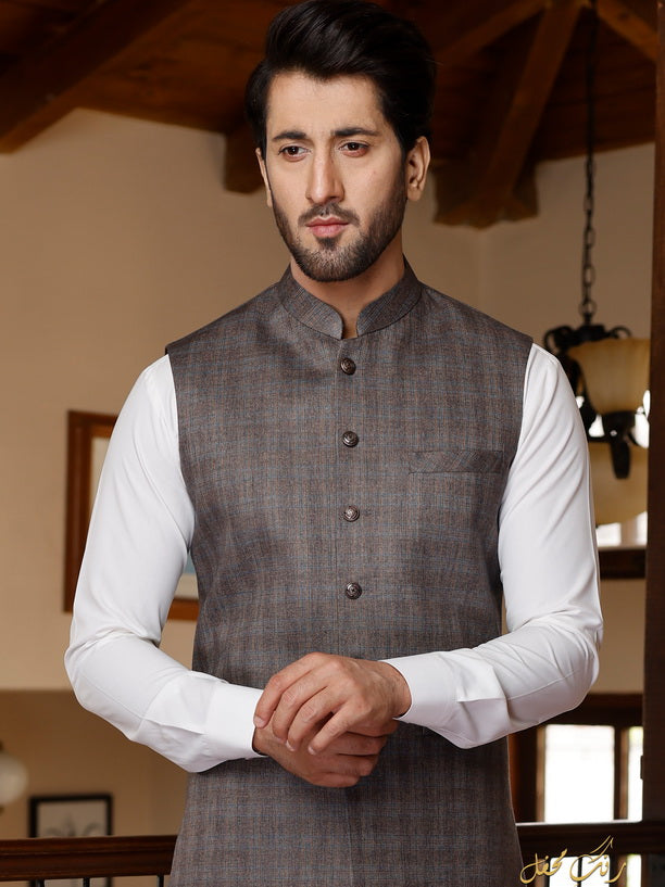 Narkin's Rang-e-Mehfil All Season Men's Unstitched 3Pc Suiting D-12