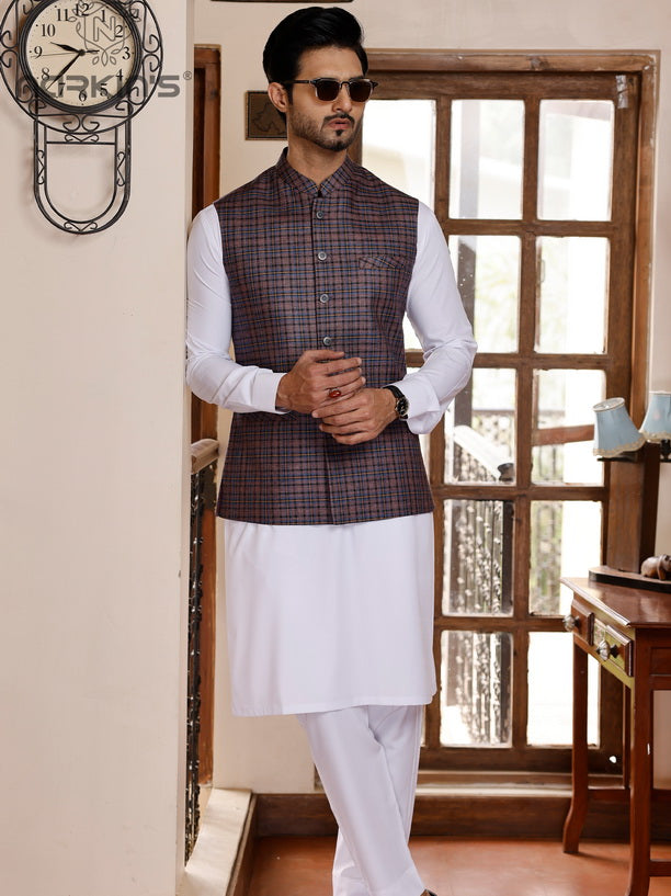 Narkin's Rang-e-Mehfil All Season Men's Unstitched 3Pc Suiting D-14