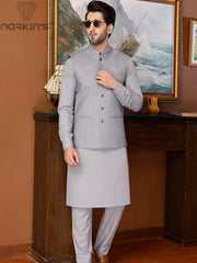Narkin's Rang-e-Mehfil All Season Men's Unstitched 3Pc Suiting D-15