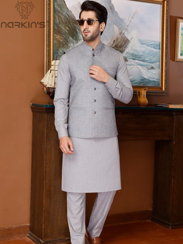 Narkin's Rang-e-Mehfil All Season Men's Unstitched 3Pc Suiting D-15