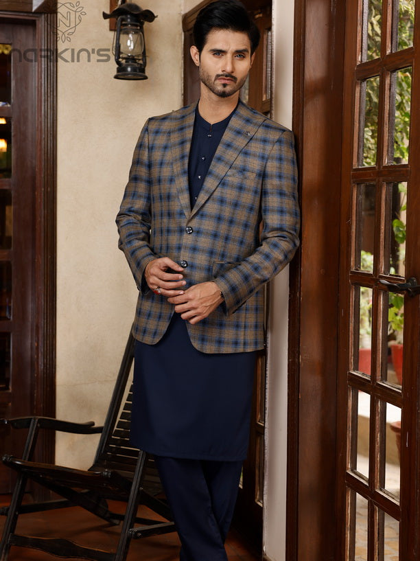 Narkin's Rang-e-Mehfil All Season Men's Unstitched 3Pc Suiting D-18